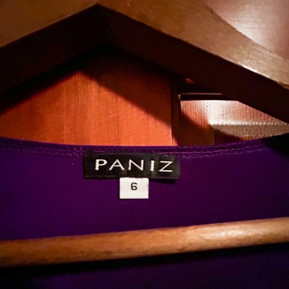 NWOT Faux wrap stretchy purple dress- Christmas, work, date night - Picture 4 of 7